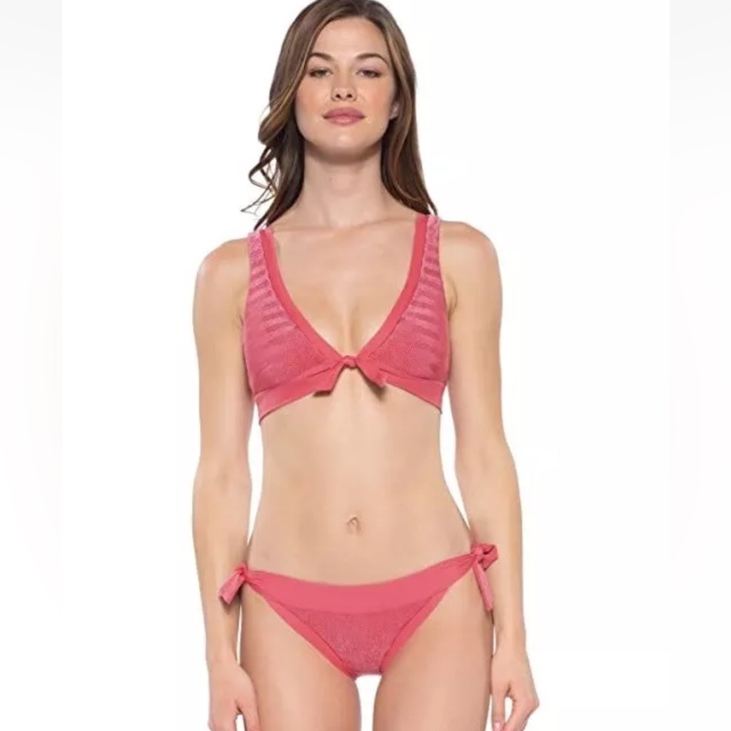 Becca Swim Mesa Bikini In Baked Blush